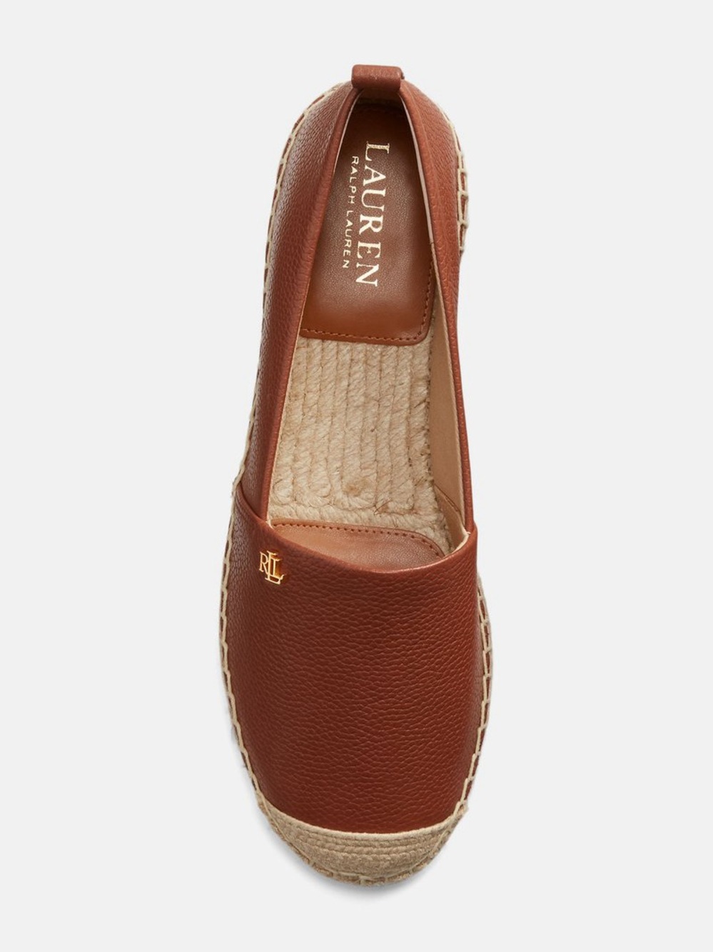 Lauren Ralph Lauren CAMERYN IV TUMBLED LEATHER ESPADRILLE - Picture 5 of 8